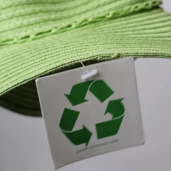 NWT Wide Brim  Lime Summer Hat - Picture 7 of 8
